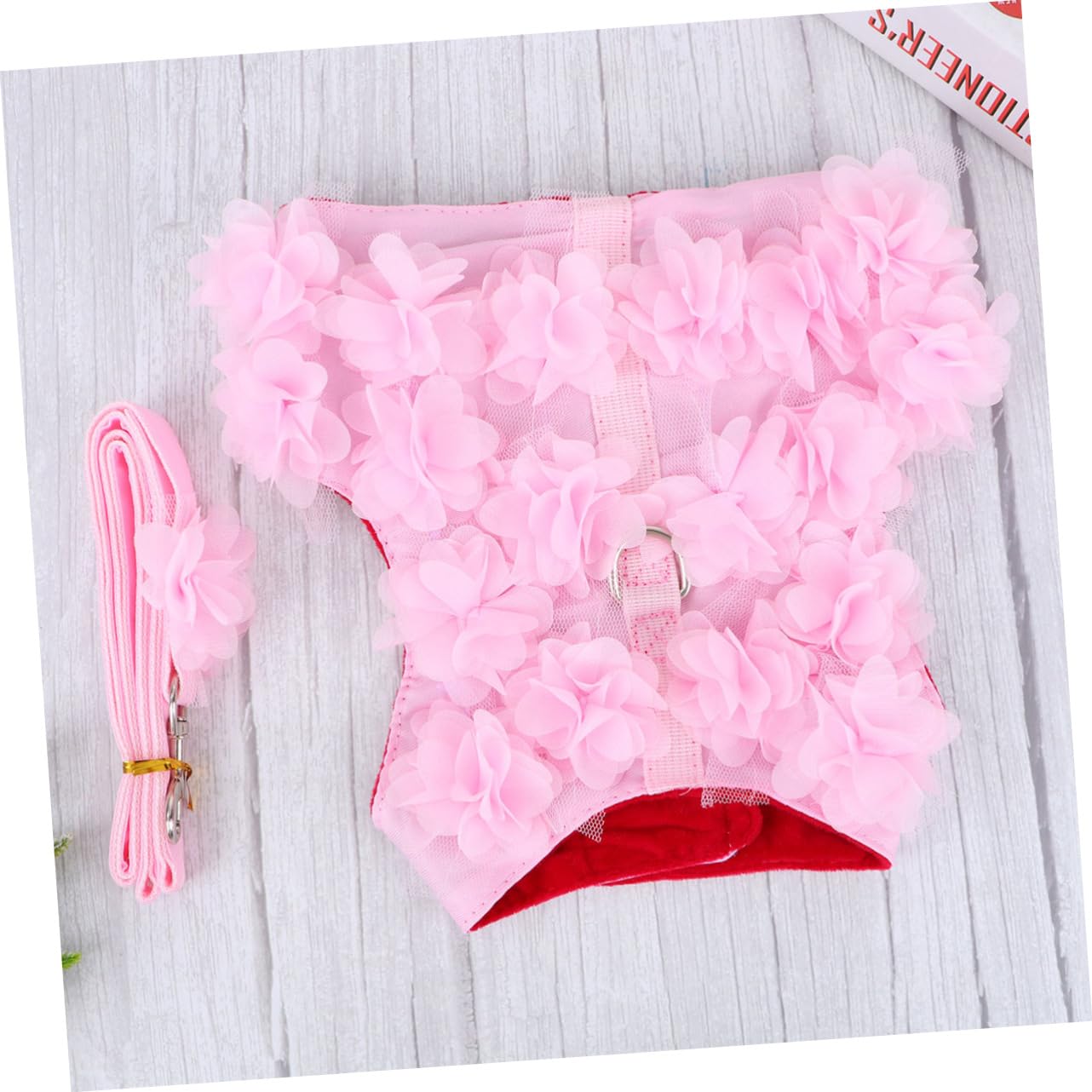 Angoily 3stücke Blumen-hundegeschirr XL Verstellbares Atmungsaktives Brustgeschirr Mit Niedlichem Blumen-Design Für Kleine Und Mittelgroße Hunde Für Frühling Und Sommer Atmungsaktive