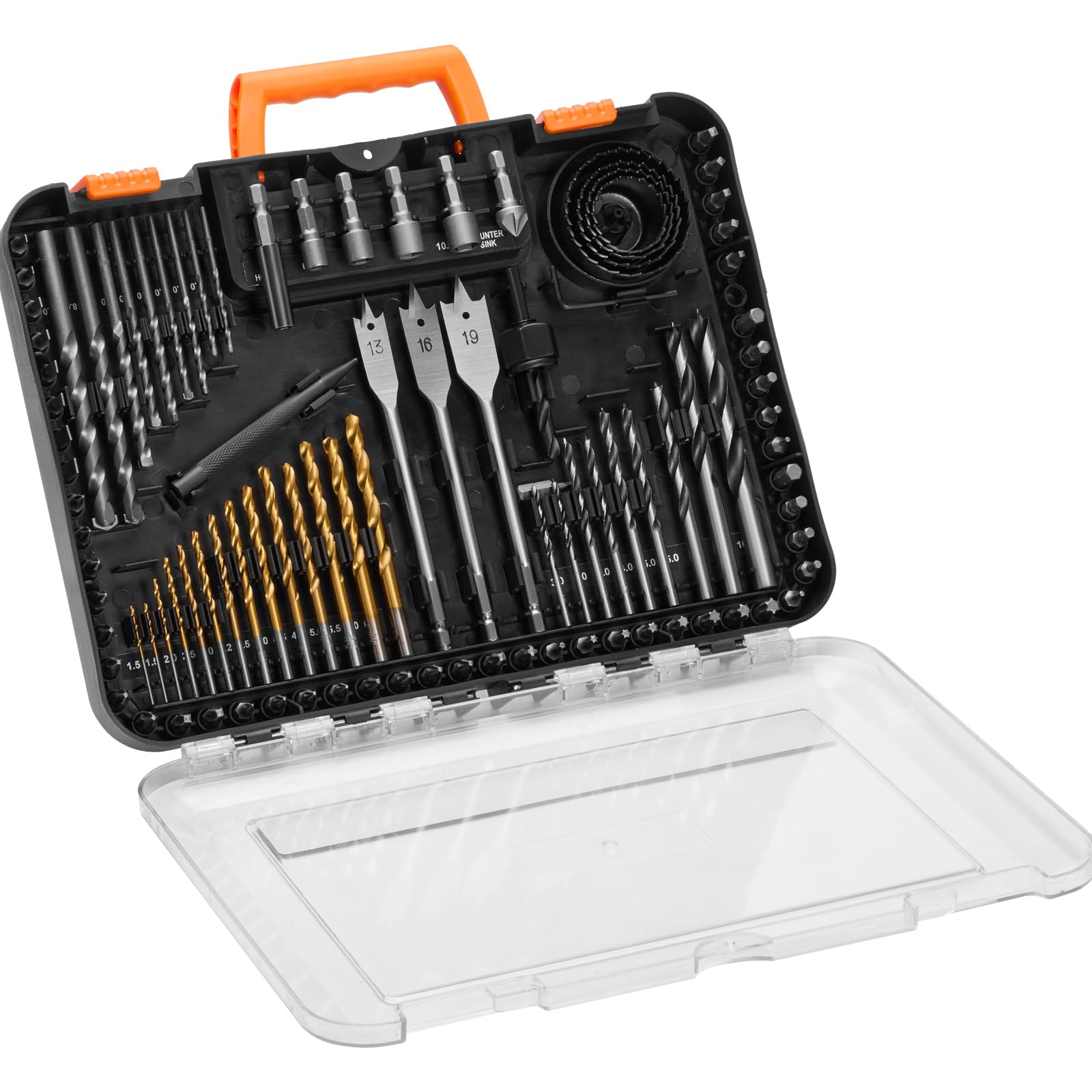 VEVOR Drill Bit Set, 100 Pieces Drill and Driver Bit Set