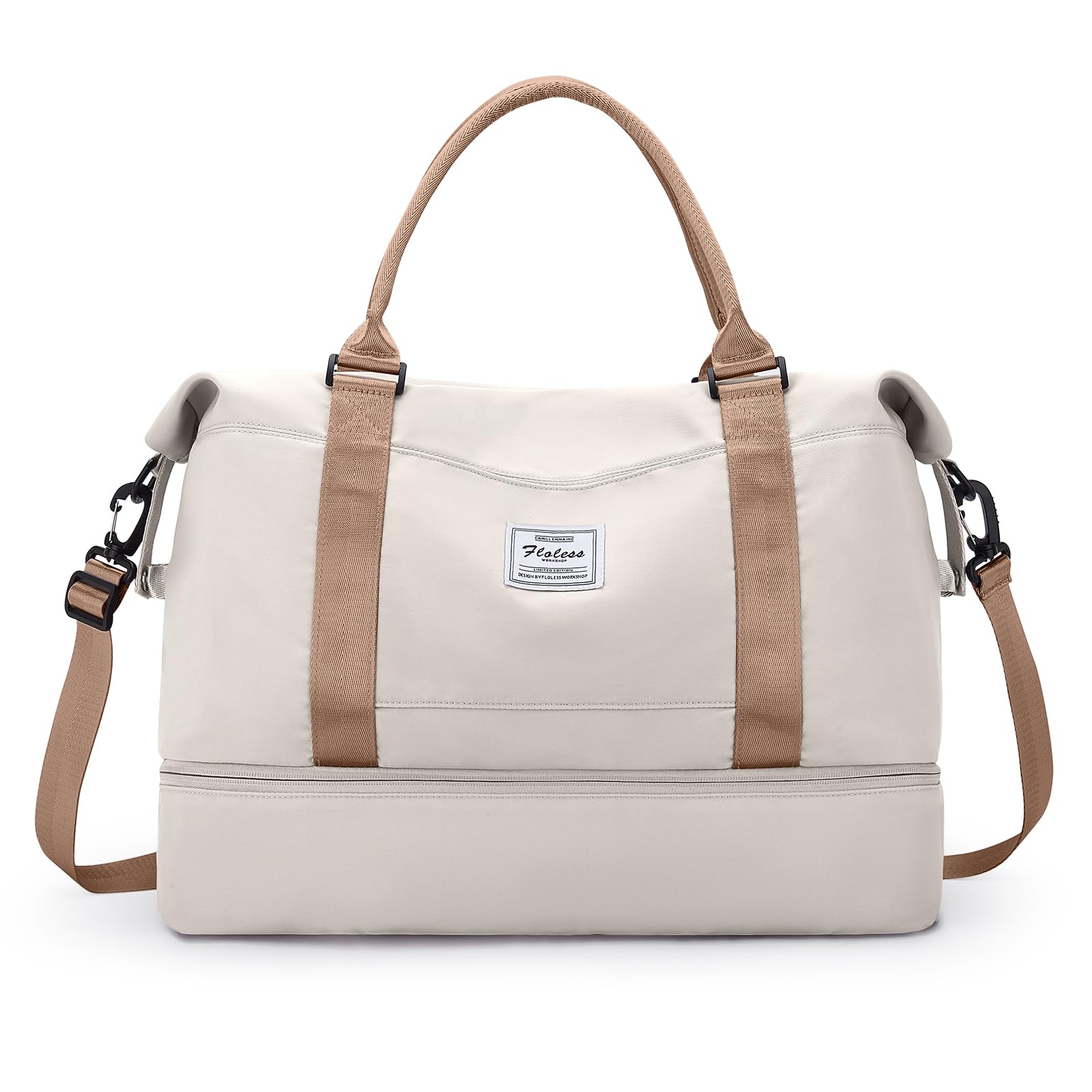 Weekender Travel Bag with Shoes Compartment, Shoulder Duffel Overnight Bag for Women,Travel Tote Bag Sports Gym Bag with Wet Pocket