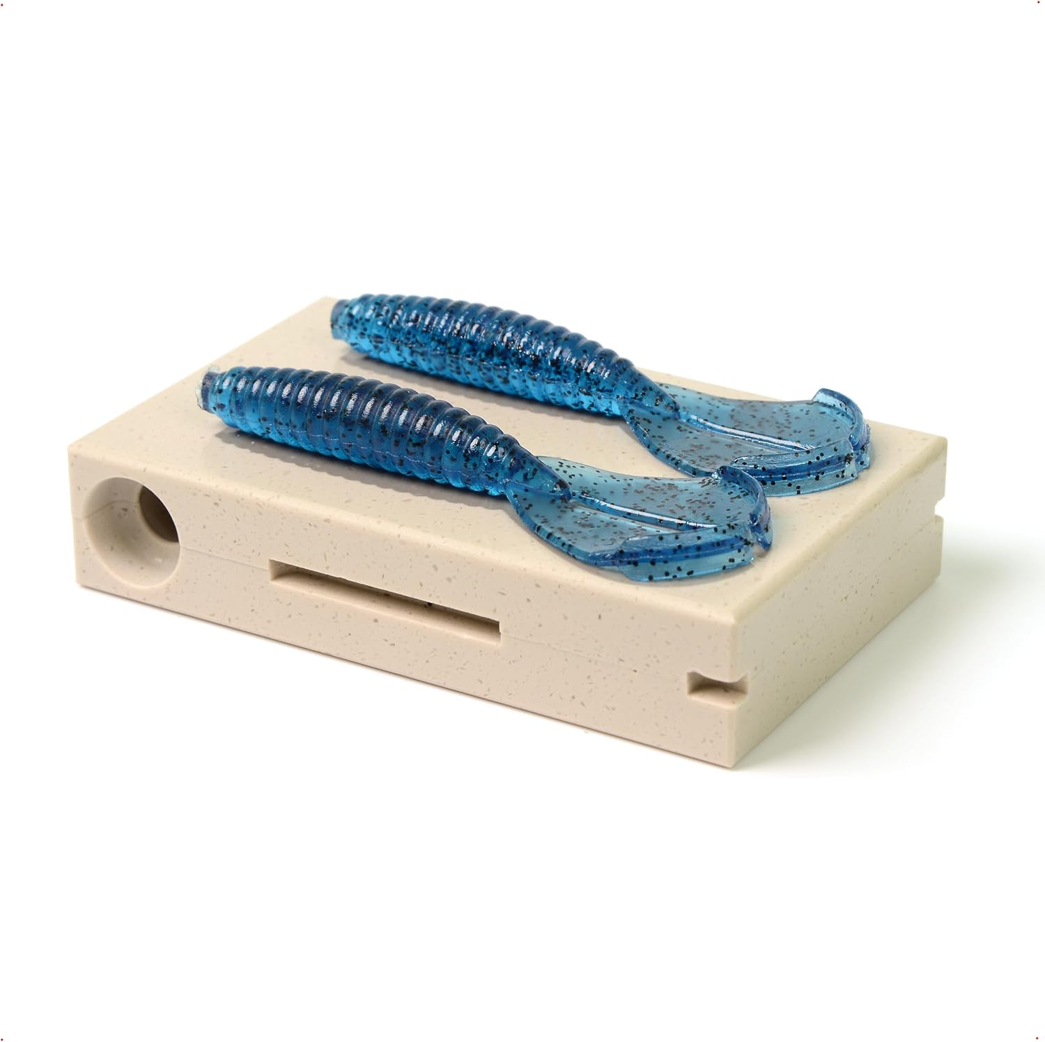 Soft Plastiс Mold Lure Injection Molds Fishing Lures Mold Twin Tail Menace 3.4'' Two Cavity