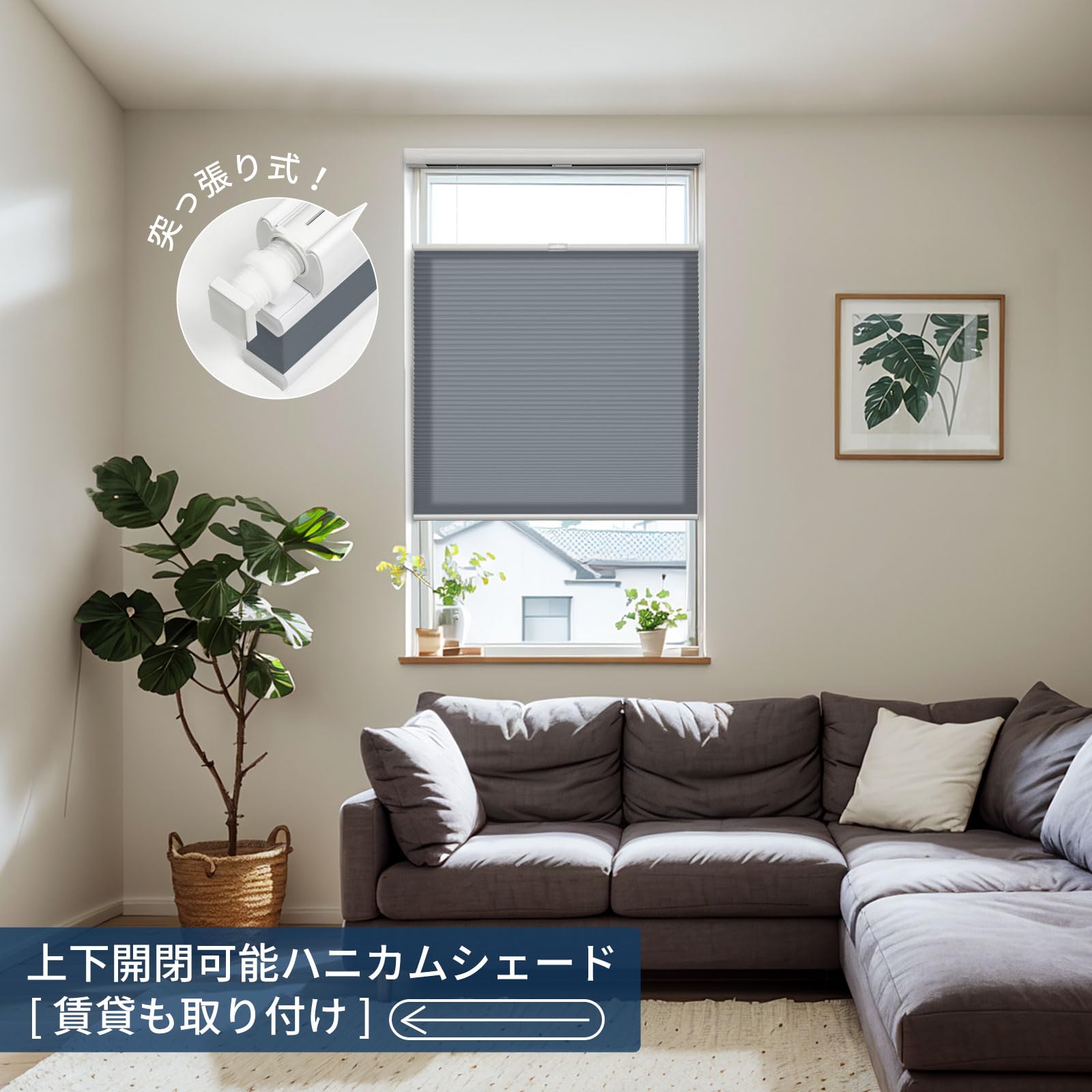 KeeGo ハニカムシェード(突っ張りループコード式) Amazon.co.jp: KEEGO