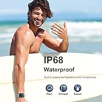 Vista 8 de Reloj inteligente para hombres y mujeres (respuestahacer llamadas), reloj inteligente HD de 1.96 pulgadas con frecuencia cardíaca, monitor de sueño