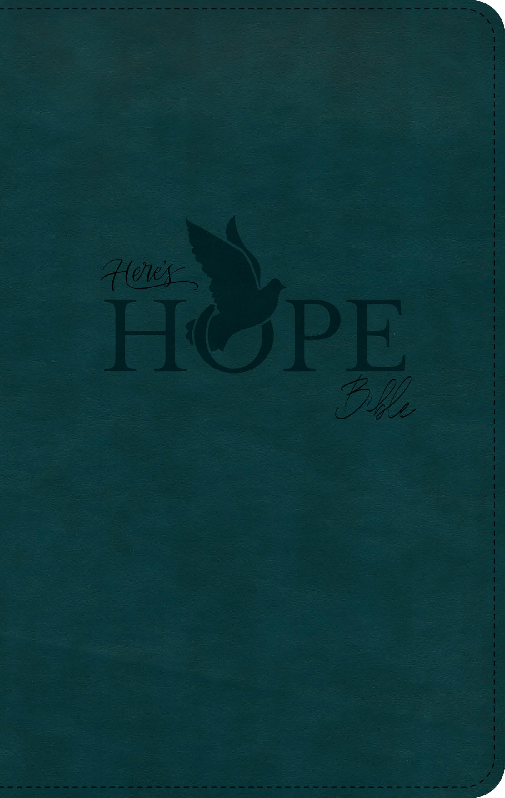 CSB Here's Hope Bible, Dark Teal LeatherTouch