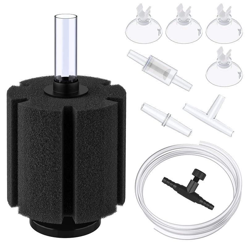 Filtro de Esponja para Aquário Pawfly com Acessórios para Peixes, Camarões e Alevinos até 227 L