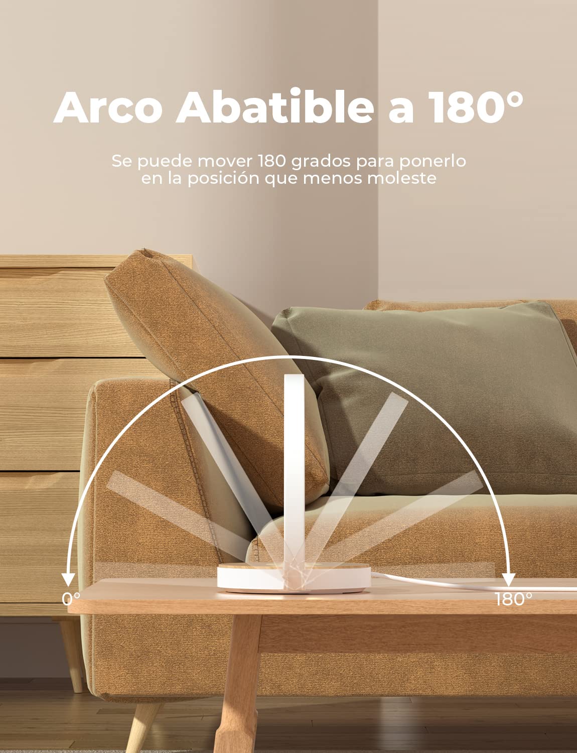 Lámpara de Mesita de Noche Tactil, Regulable en 3 Niveles, Lamparas de Mesita de Noche con Cargador Inalámbrico, Luz Nocturna LED, Para Dormitorio, Escritorio o Regalo