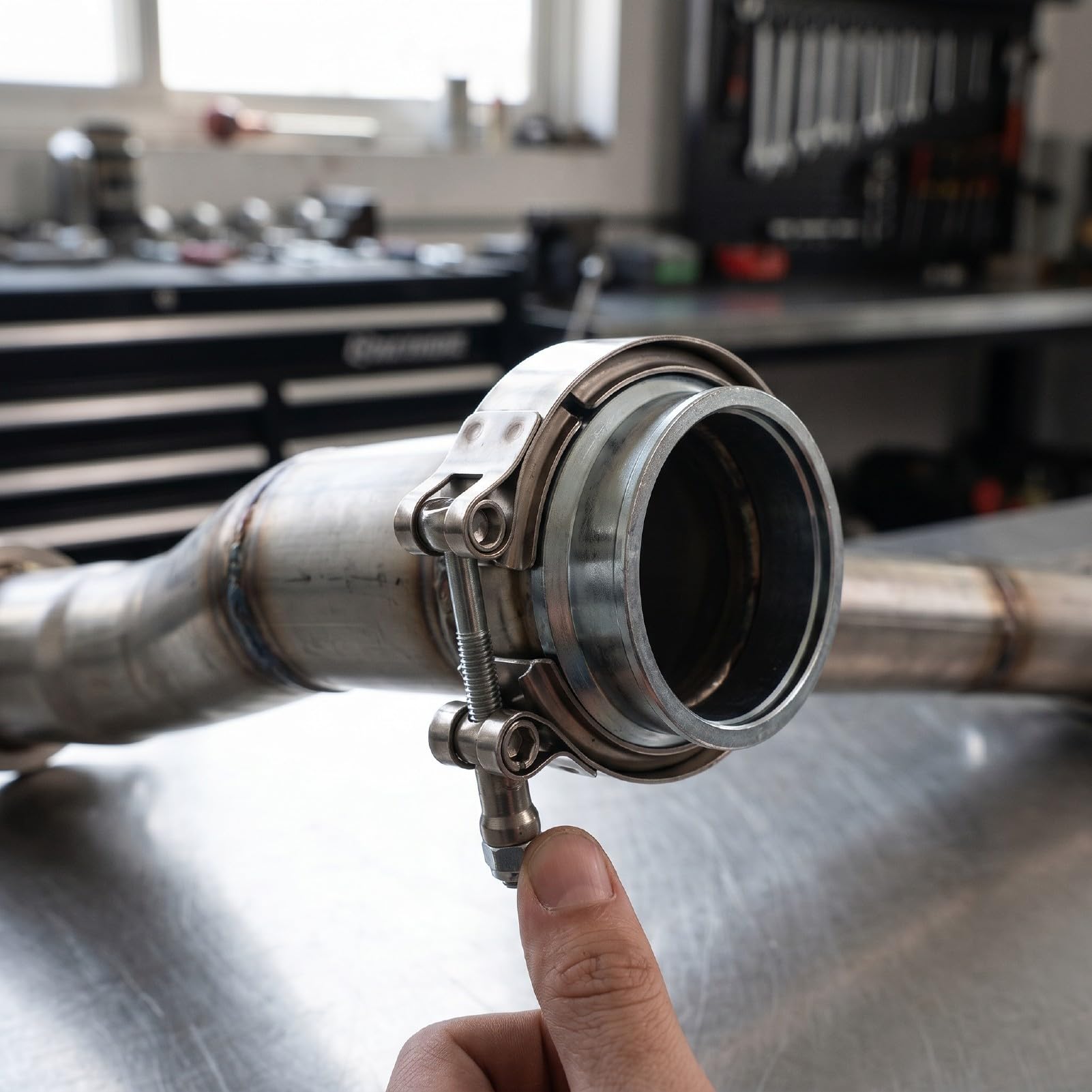 Cryfokt Auspuffschelle V Band Klemme 2,5 Zoll 63 Nm for Abgasanlage