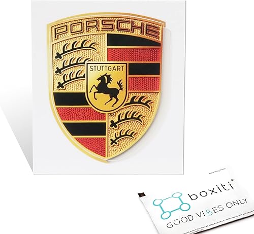 Miniatura 5 de Porsche Logotipo de la cresta 2559in x 2087in  GT3 RS 40GT2 estilo Porsche emblema adhesivo incluyendo paño 1