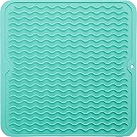 Vista 156 de MicoYang Tapete de Silicona para Secado de Platos para Múltiples Usos, Fácil de Limpiar, Ecológico, Tapete de Silicona Resistente al Calor