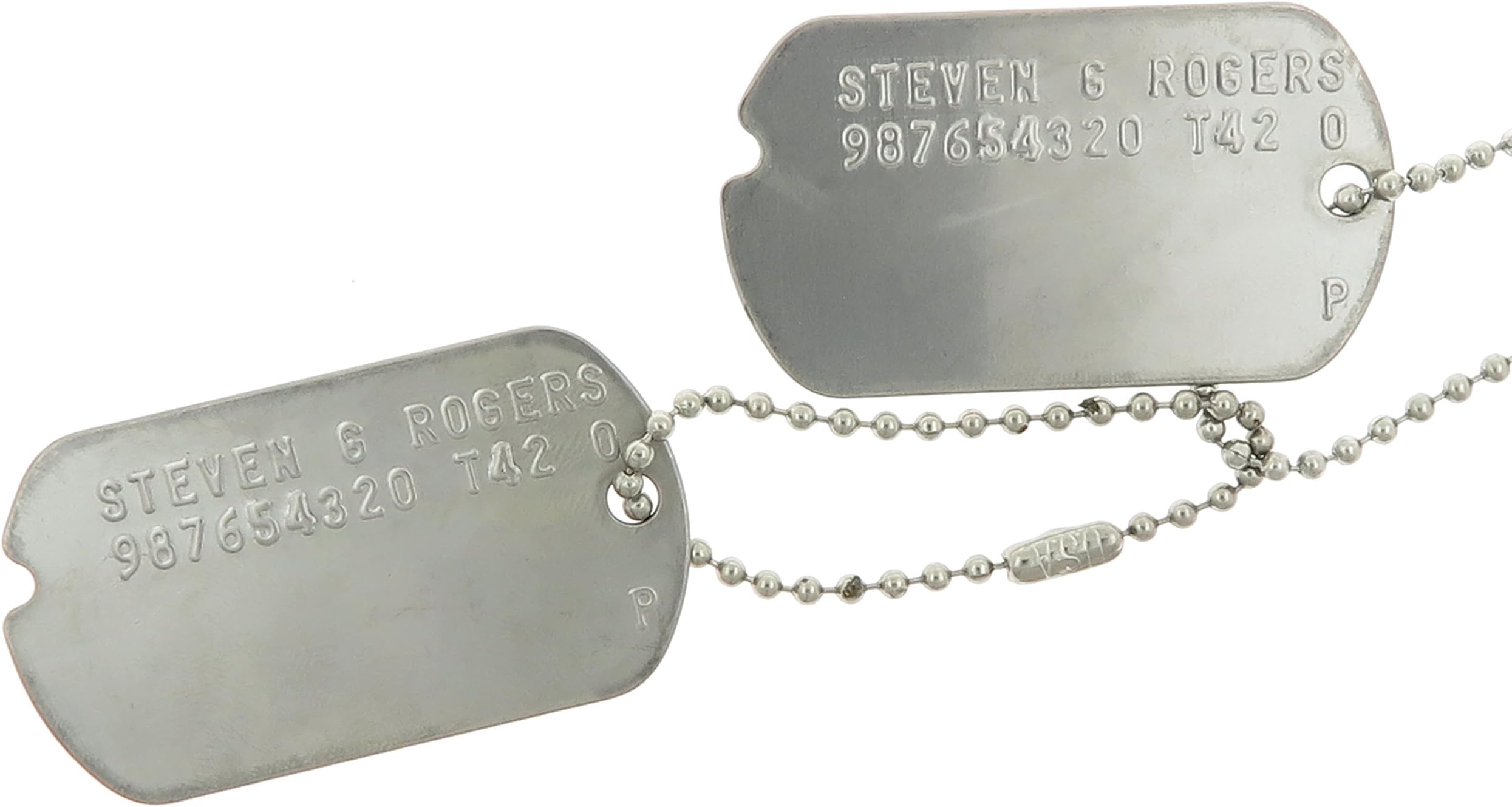 Steven G. Rogers Stainless Steel Military WWII Dog Tags Cosplay Costume Halloween Prop