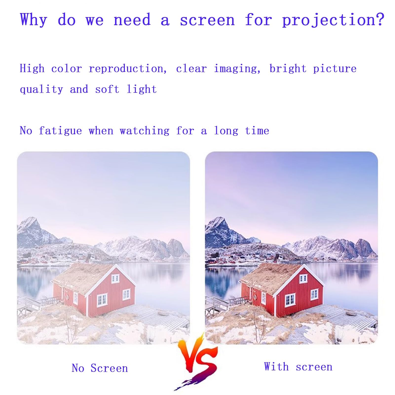 Schermo per Proiettore Anti-Luce HD 4K 16:9 60/72/84/100/120 Pollici, Telo per Videoproiettore Portatile Pieghevole per Home Cinema(120inch(260x140cm))