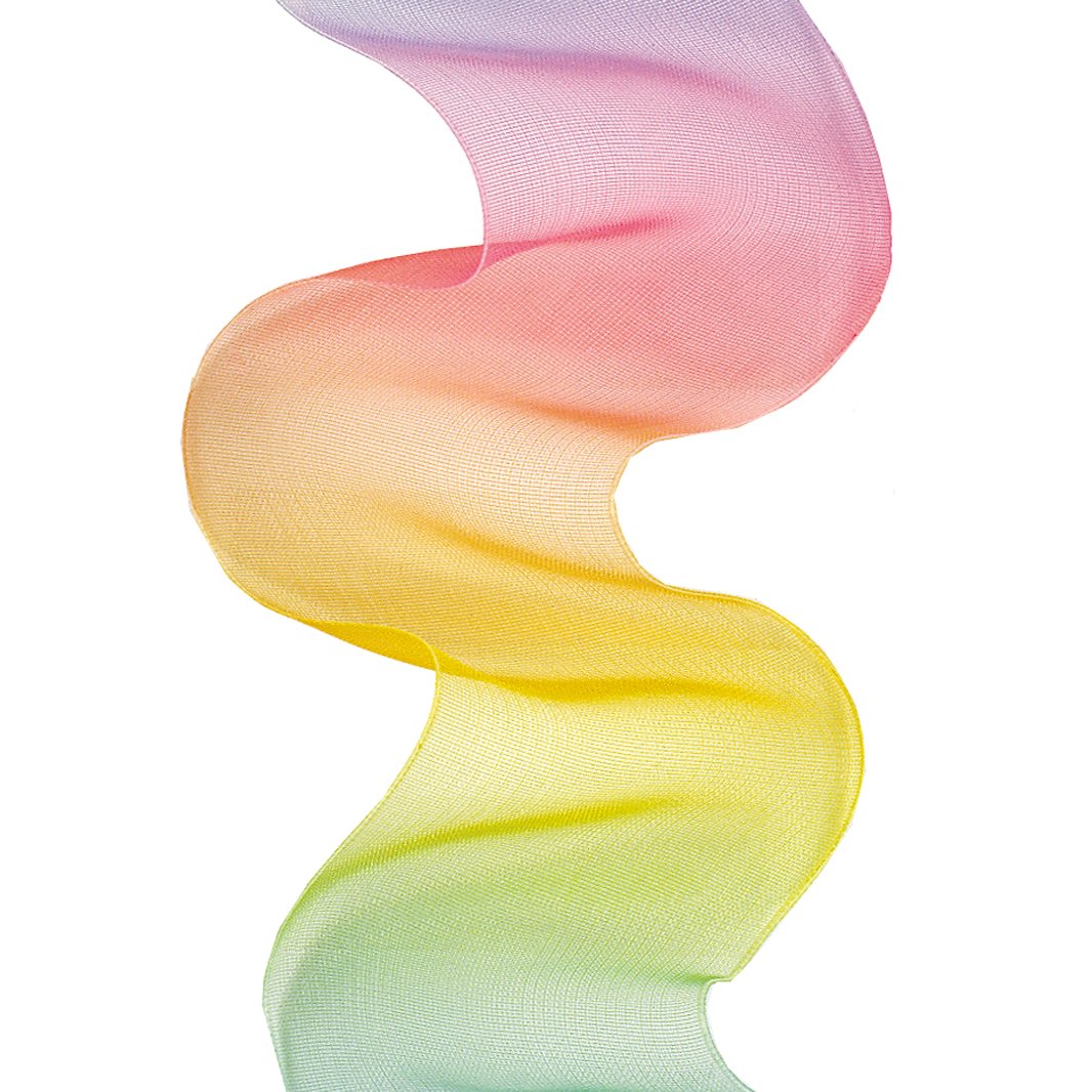 Offray Monofilament Edge Sunbeam Craft Ribbon, 3.8cm Wide by 50-Yard Spool, Rainbow