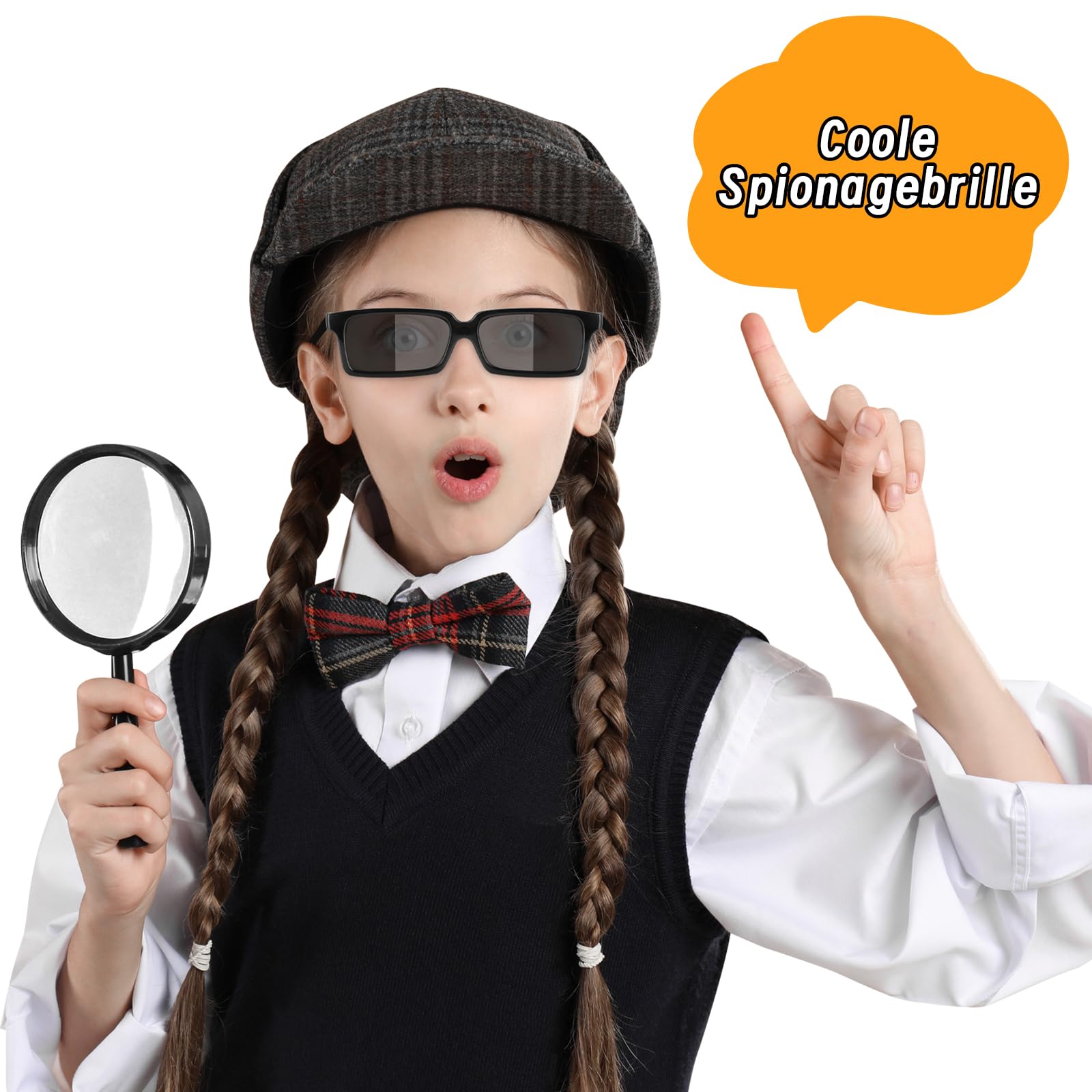 10 Occhiali Agente Segreto Con Retrovisore - Per Adulti E Bambini | Ideali Per Feste, Giochi E Costumi - Foto 6