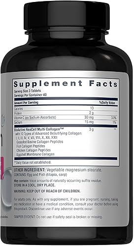 Miniatura 2 de NeoCell Súper Péptidos de Colágeno Múltiple | 120 Tabletas | 10 Tipos de Colágeno | Para Piel, Cabello y Uñas | Suplemento de Belleza | Para Hombres