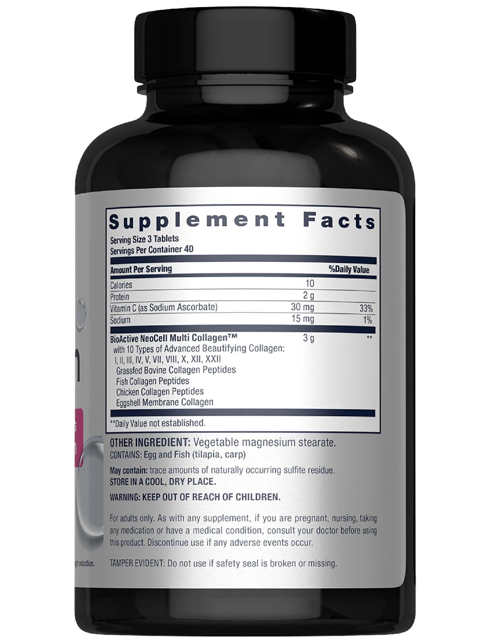NeoCell Multi Collagen Peptides Pills | 120 Tablets | 10 Types of Collagen — Amazon image 2