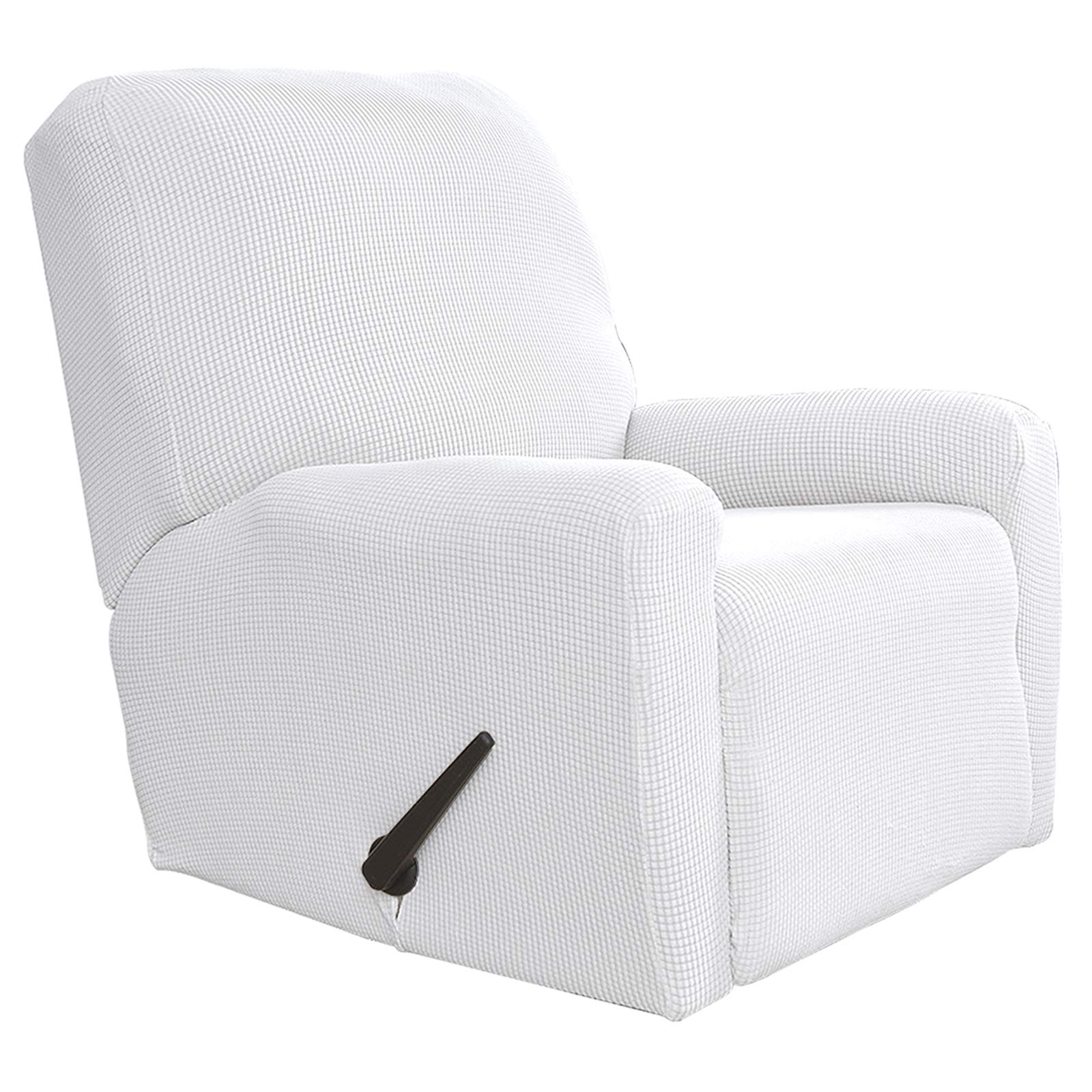 Easy-Going Stretch Recliner Chair Sofa Slipcover Washable Snow White