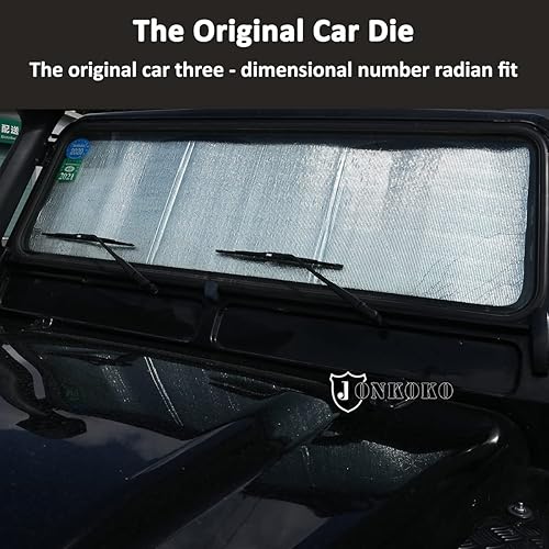 Miniatura 4 de Parasol plegable para parabrisas de automóvil, reflector de rayos UV, para ventana delantera automática y ventana completa para Land Rover Defender