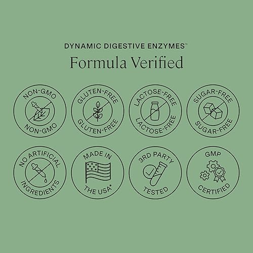 Miniatura 4 de Stonehenge Health Enzimas digestivas dinámicas - 18 enzimas científicamente estudiadas - lipasa, lactasa, proteasa, amilasa y más para gases