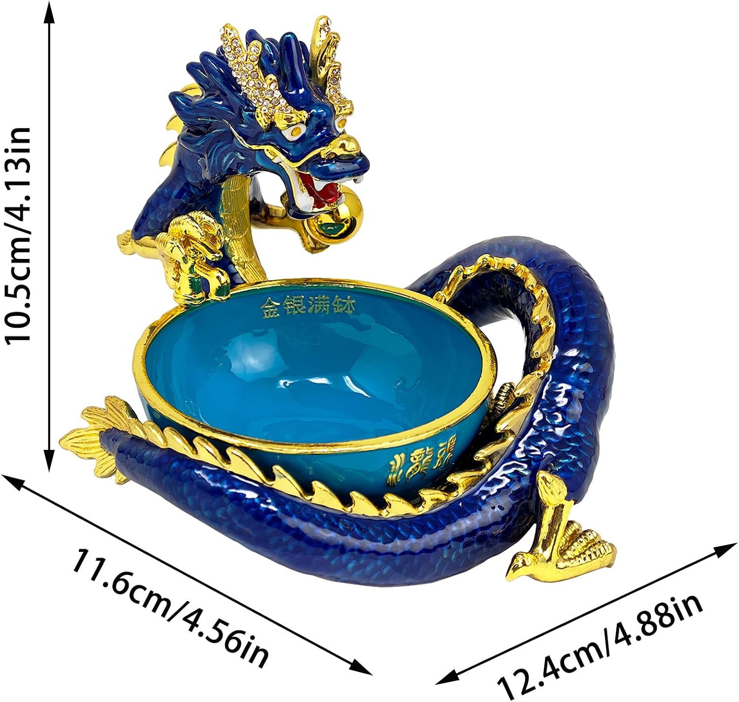 Fengshuibringluck Feng Shui Water Dragon Faucet Wealth Good Life Luck Amulet Statue Home Office Decoration