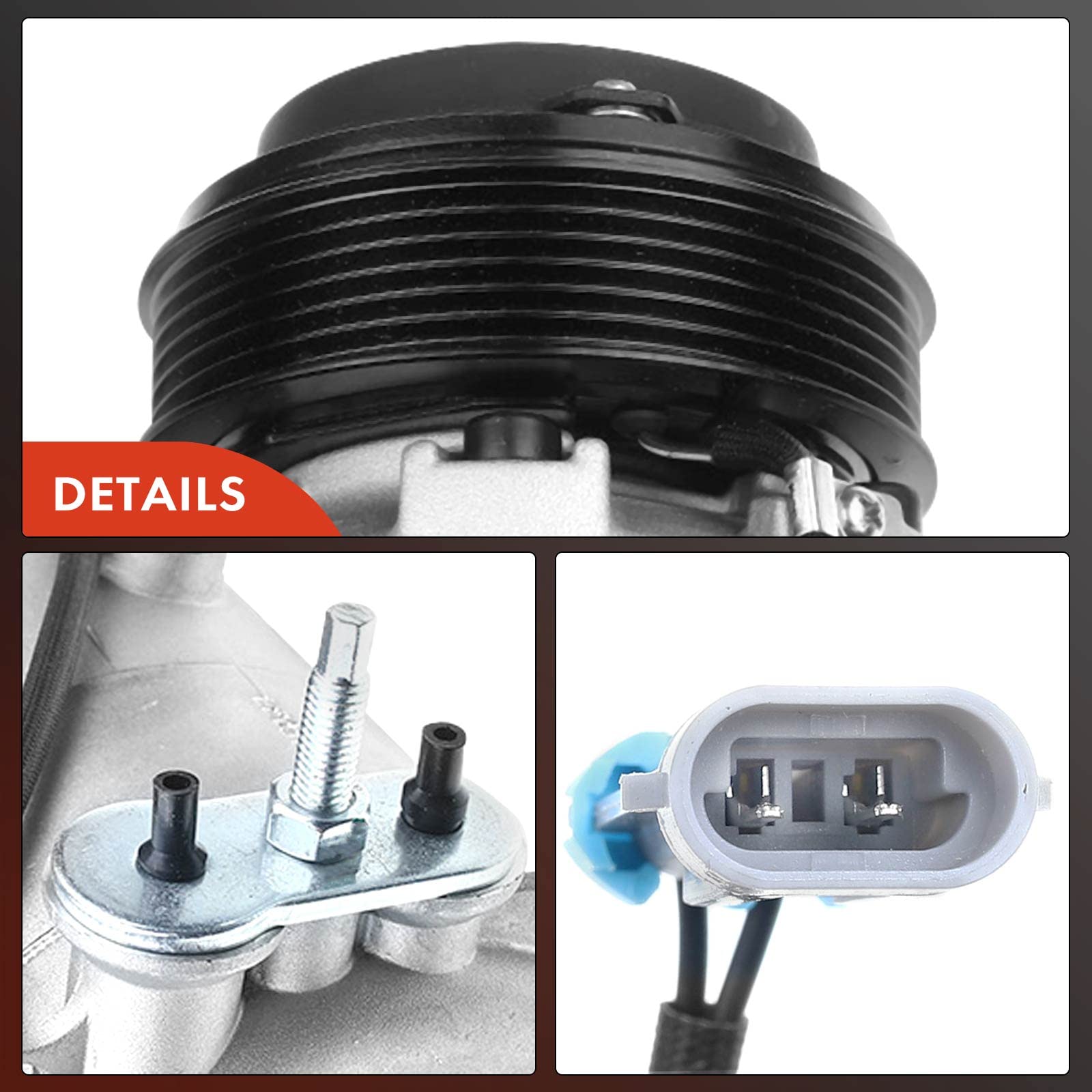 APremium Air Conditioner AC Compressor with Clutch Compatible with Chevrolet Malibu 20082012