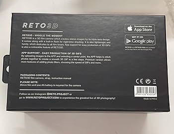 Amazon.com : RETO Reto3D 35mm 3D Film Camera - Retro
