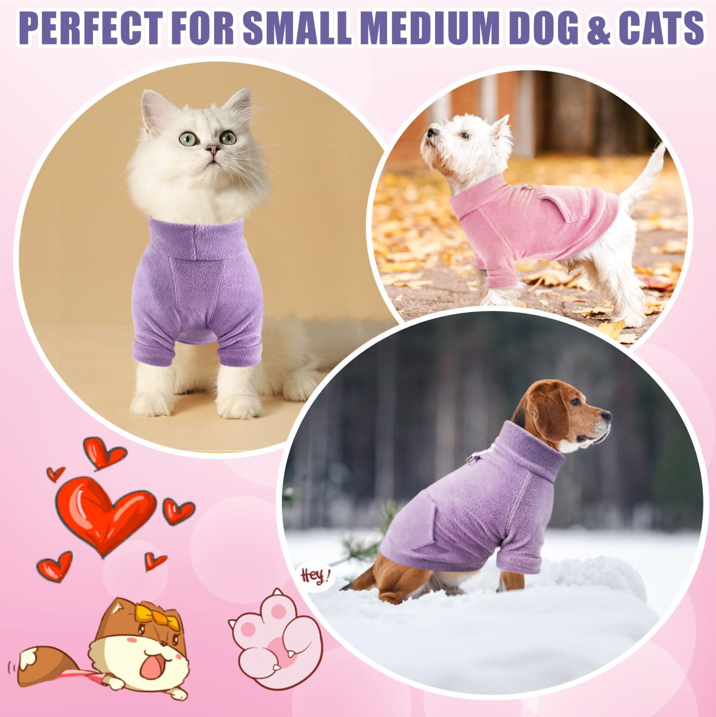 Cane Con Cappuccio Cani Cappotti Caldi Cotone Felpe Abbigliamento per cani con Tasca Cucciolo Pullover Cane Jumpsuit per Cani