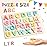 Zeoddler Alphabet Puzzles, ABC Shape Puzzles for Kids, Educational Toys for Toddlers, Preschool Learning Activities, Gift for Girls Boys