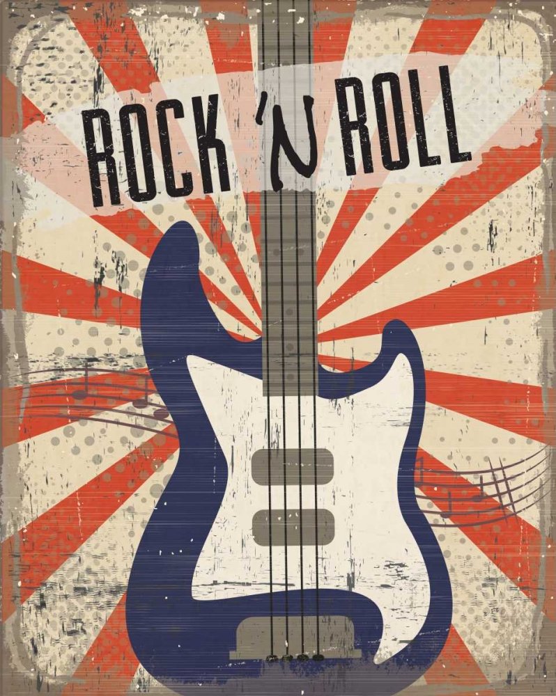 Rock n Roll Poster Print by ND Art and Design (24 x 30) : Amazon