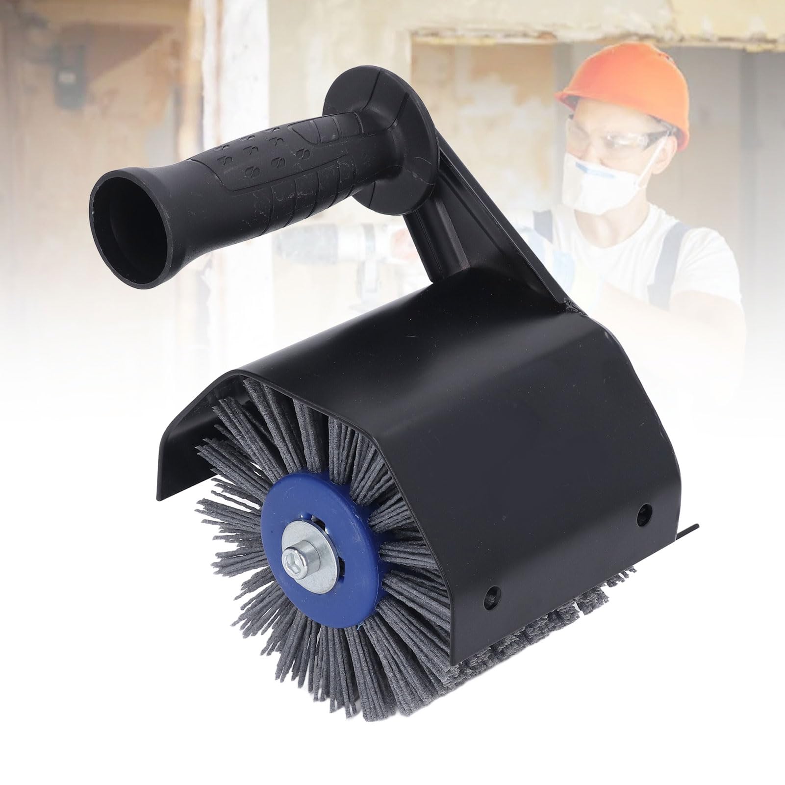 aqxreight Kit de Pulido con Amoladora Angular, Accesorio para Trefilado para Metal, Madera y Plástico, Herramienta para Convertir Amoladora en Pulidora con Adaptador y Ruedas, Solución de Acabado