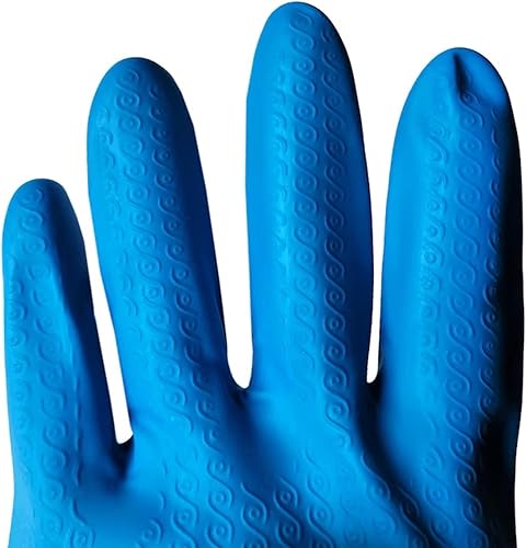 Miniatura 4 de Arm & Hammer - Guantes de limpieza reutilizables, hipoalergénicos, sin látex, agarre antideslizante, puño de goteo, forro interior suave,