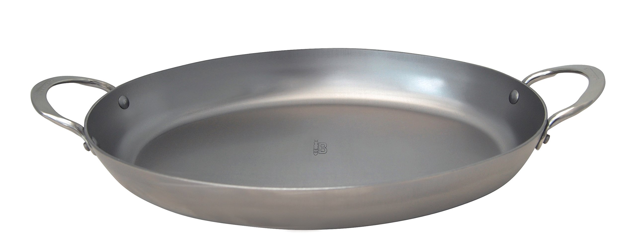 DE BUYER5651.36 Frying Pan, Stainless Steel, Silver, 27.9 x 20.1 x 10.9 cm