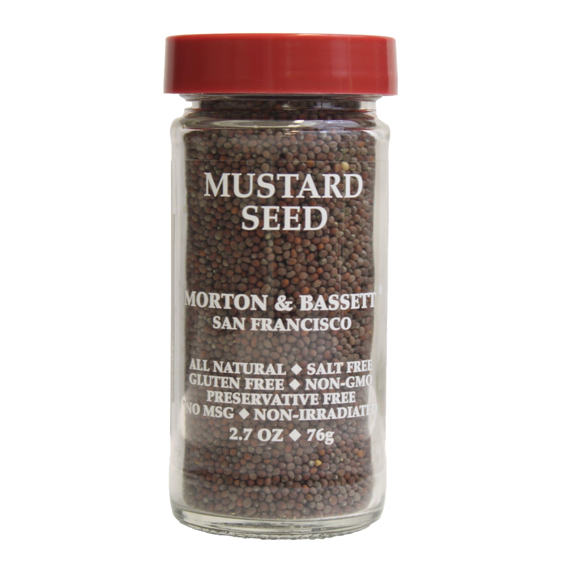 Morton & Bassett Brown Mustard Seed, 2.7 oz – Non-GMO, Salt-Free, Spicy and Pungent for Pickling, Sauces & Indian Dishes