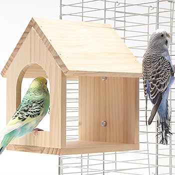 Amazon.co.jp: 鳥の巣箱、鳥の巣繁殖木箱、パイン材巣箱、耐久性