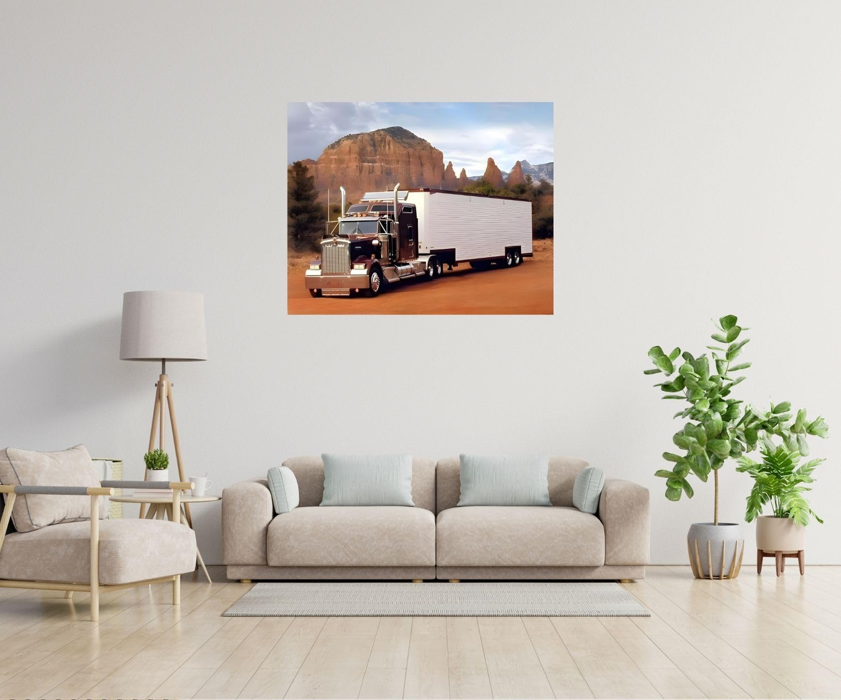 Amazon.com: Peterbilt Big Rig Semi Truck Automobile Wall Decor Art