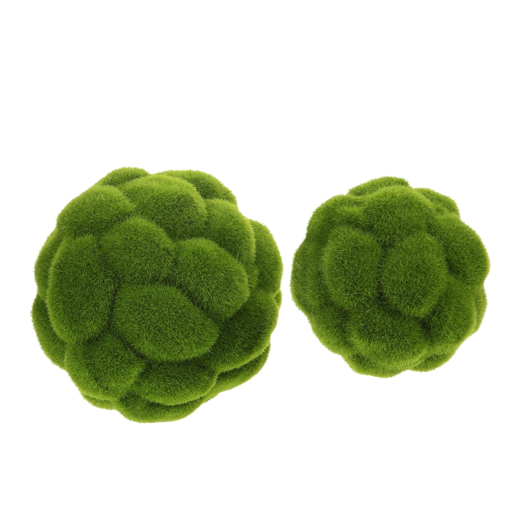 Cabilock 10 STK. Künstlicher Moosball Dekoration Realistischer Kunstmoosball für Garten Hochzeiten und Partys Flexible Anordnungsmöglichkeiten