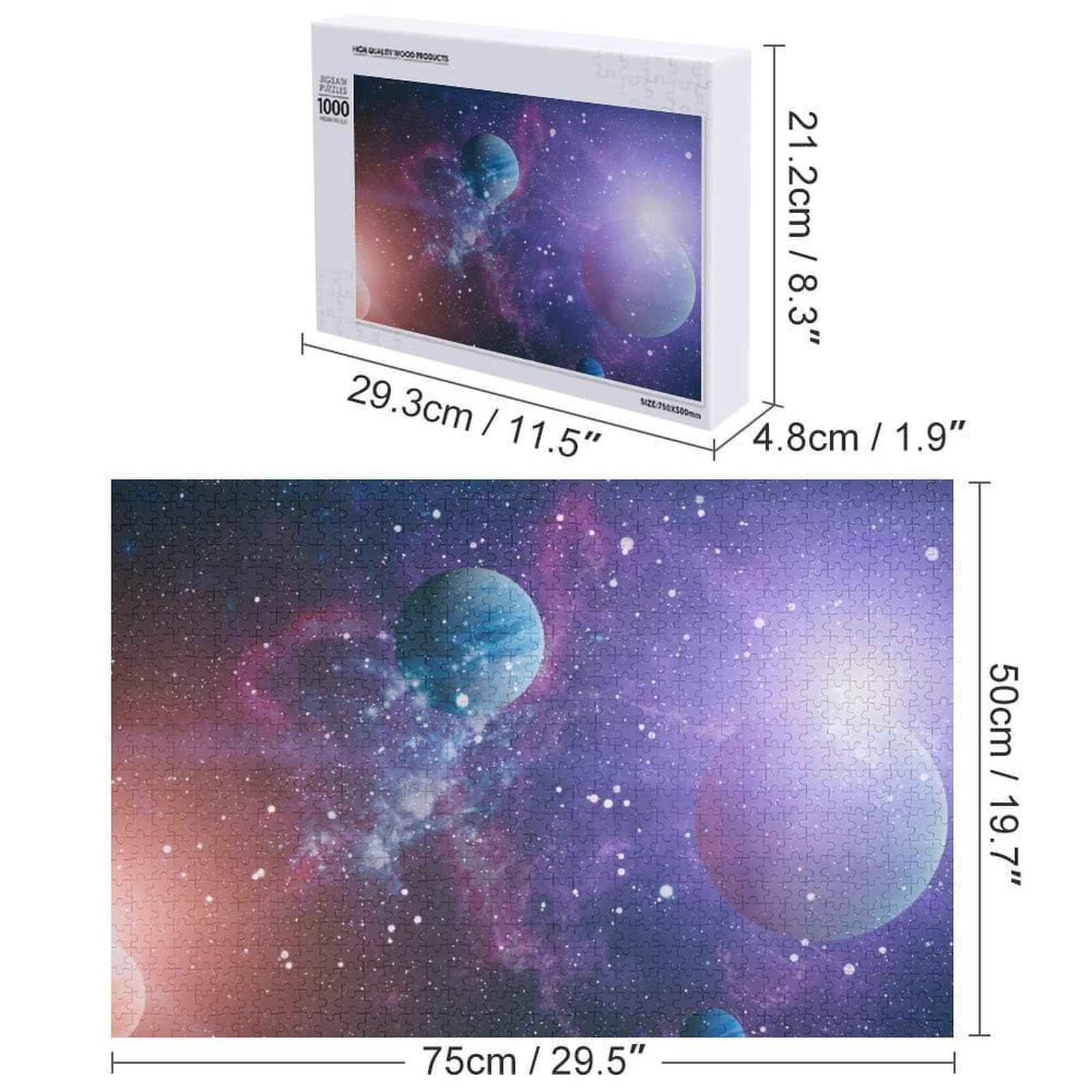 ドイツ輸入ジグソーパズル  隆河星空.1000P NEBULA 1,000 Piece Space Jigsaw Puzzle by Blue Kazoo