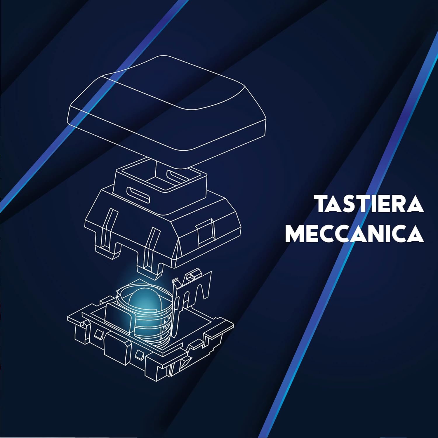 [Amazon Exclusive]  Raven Tastiera Meccanica TKL da Gaming RGB per PC [20 mln di Click] 87 Tasti Anti Ghosting - Tastiera USB Ergonomica con Filo - Tastiera gaming - Immagine 4