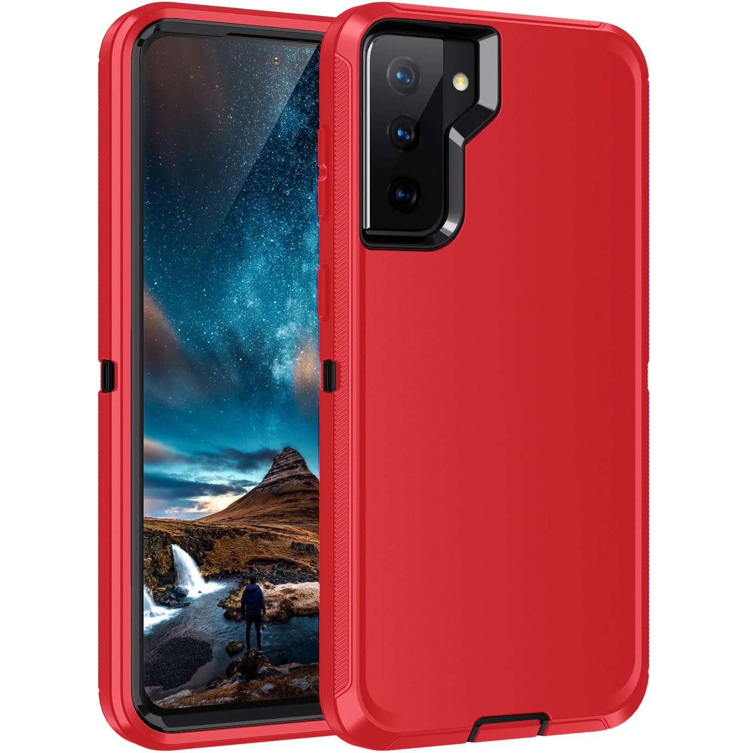 Regsun for Galaxy S21 Plus Case,Shockproof 3-Layer Full Body Protection [Without Screen Protector] Rugged Heavy Duty High ...