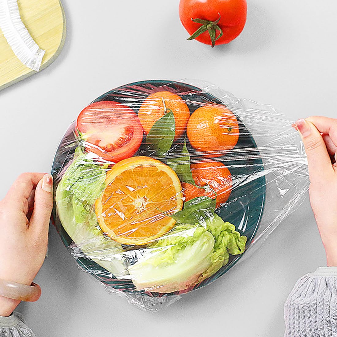 sacchetti copri alimenti con elastico,sacchetti per conservare freschi,sacchetti di conservazione,100 pezzi, per la protezione degli alimenti in cucina e la conservazione delle verdure
