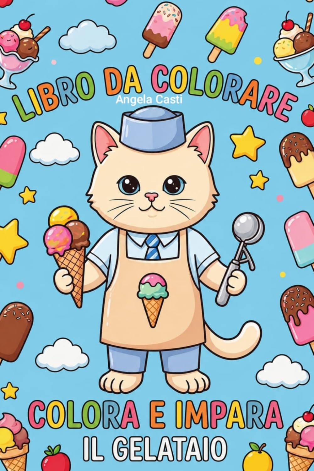 Libro da colorare con mestieri