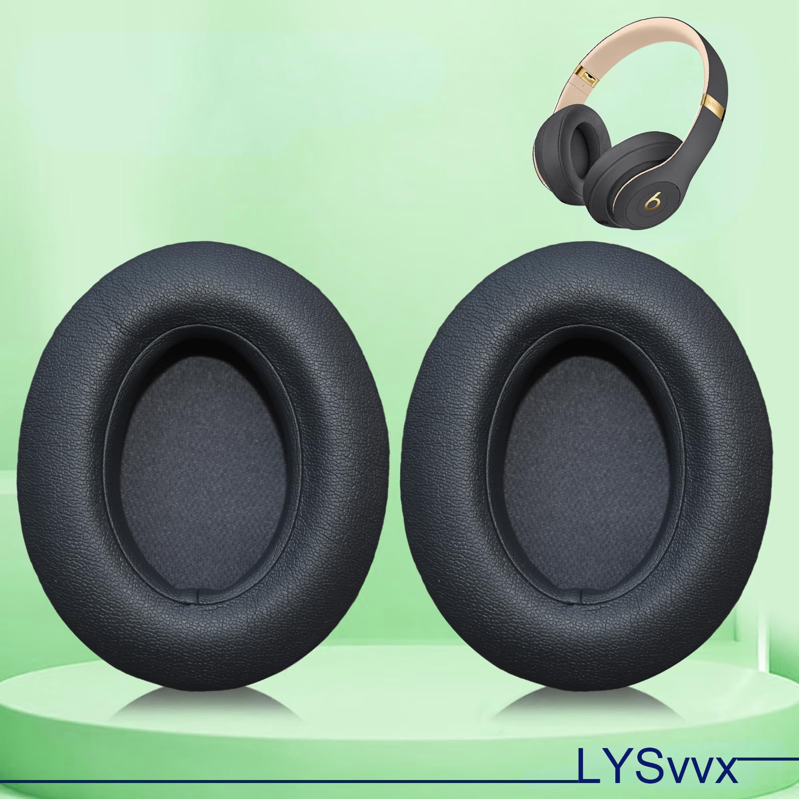 Studio 3 - Almohadillas de repuesto específicamente diseñadas para auriculares inalámbricos Beats Studio3, Studio 2 (gris titanio)