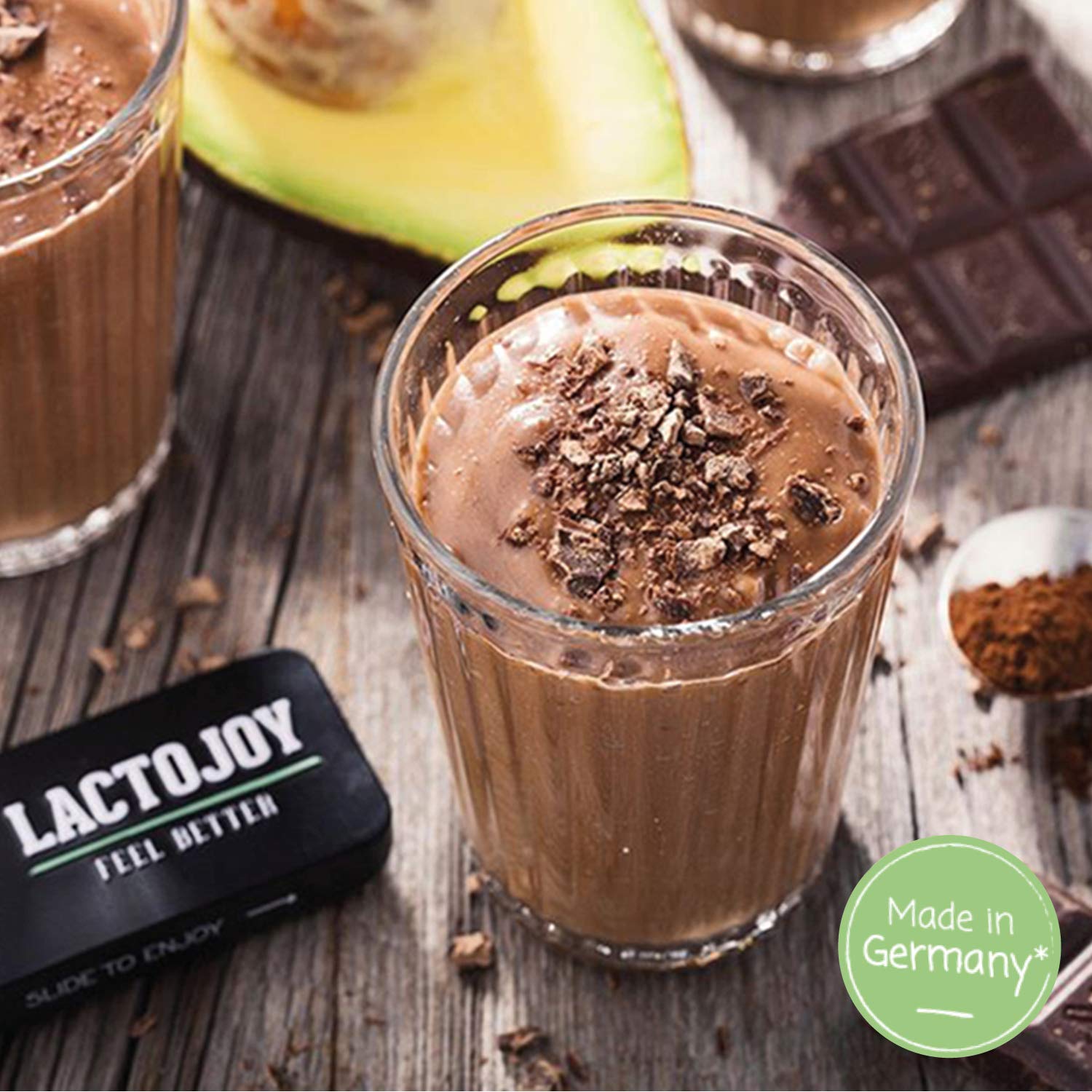 LactoJoy Lactase Pills 14,500 I 80 Pieces I Powerful Lactase Enzymes for Lactose Intolerance I Ultra Pure Lactase for Improved Digestion I No Silicon Dioxide, No Artificial Flavors, No Sucralose — Amazon image 2