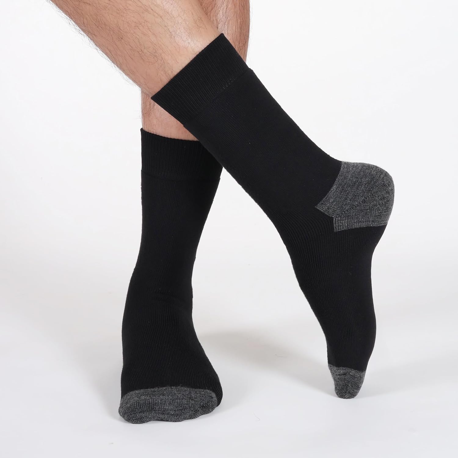 Men’s Cotton Socks -Moisture Wicking, Full Terry Cushion, Arch Support, Soft & Breathable - Image 2