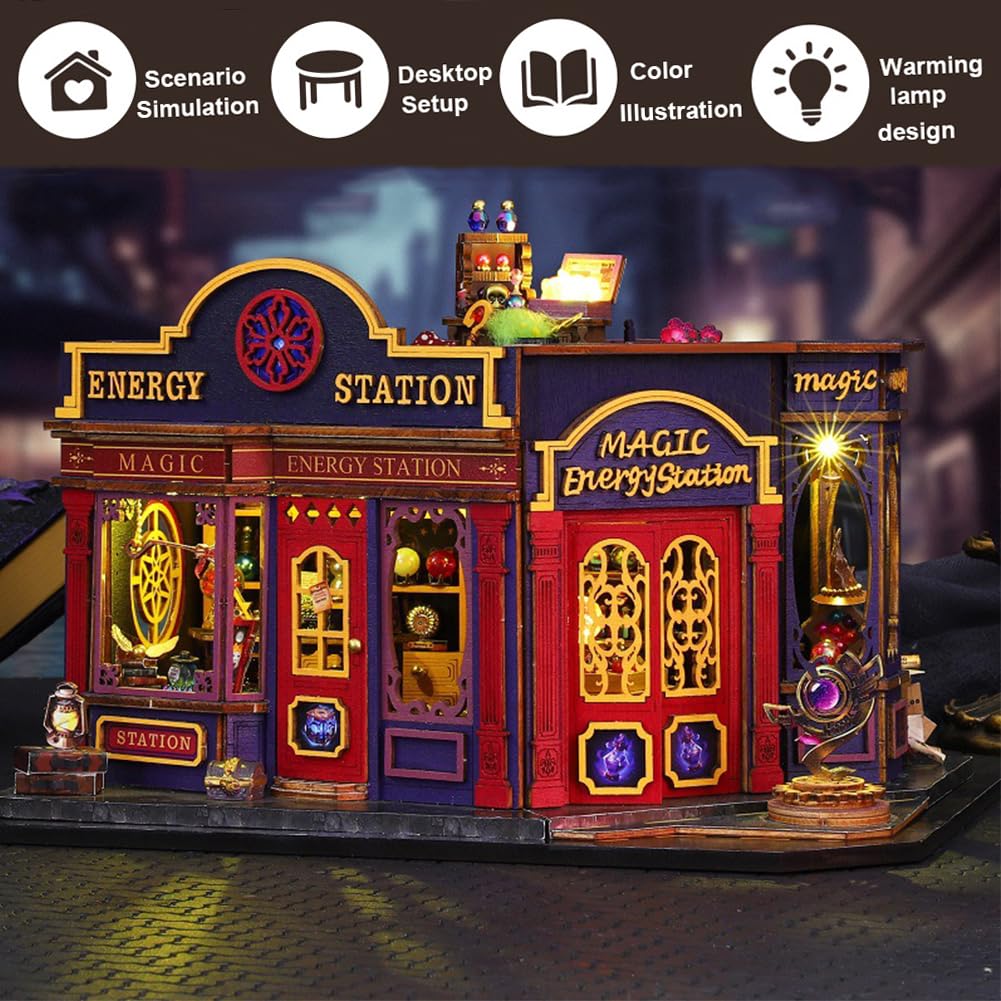 Kit fai da te in miniatura con mobili, mini kit per la creazione di decorazioni natalizie per adulti per costruire decorazioni natalizie di Halloween, regali per familiari o amici (senza