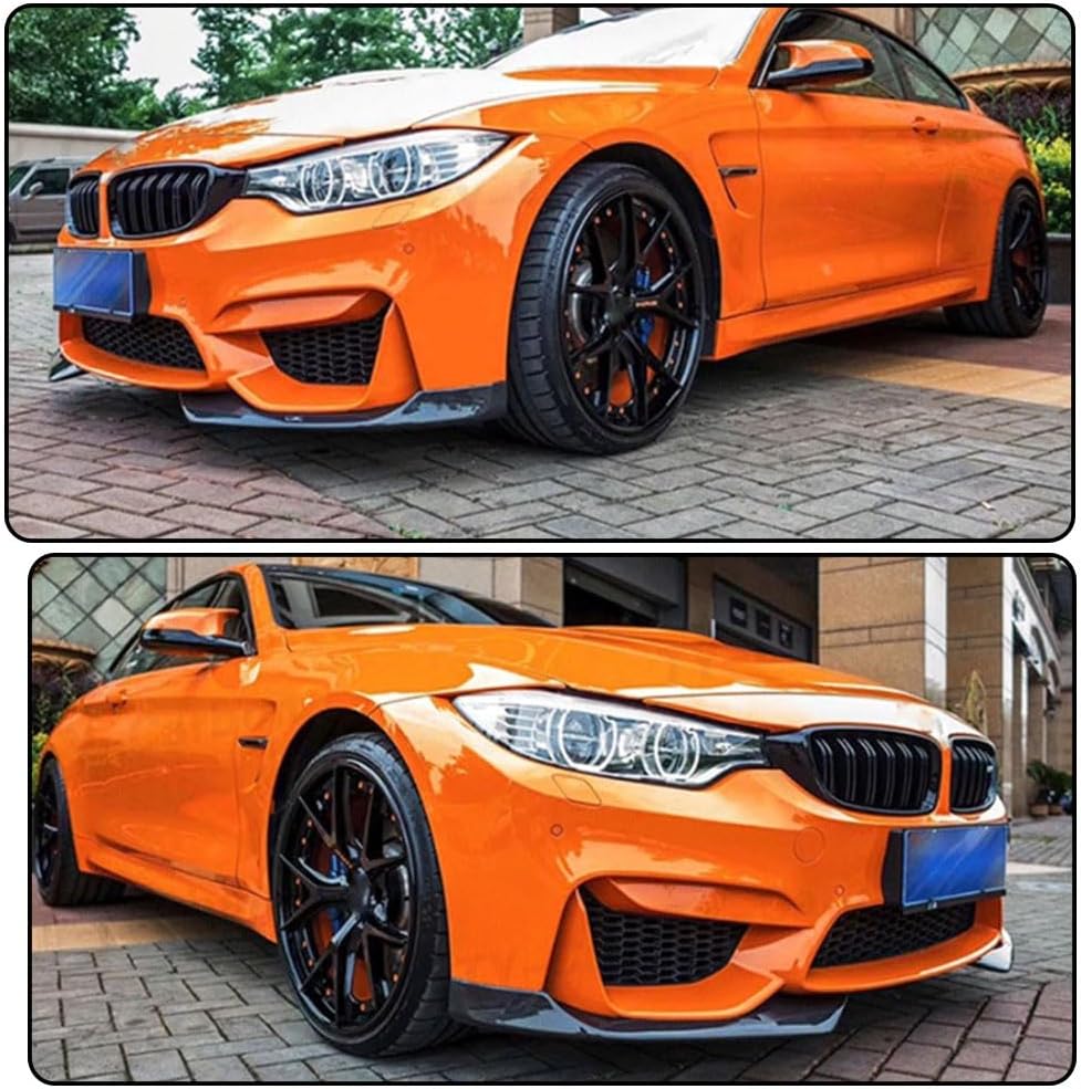 Matte Black Front Bumper Splitters Compatible with BMW F80 M3 F82/F83 M4 2014-2019 Front Upper Spoiler Winglets Front Bumper Vents Cover Factory Outlet