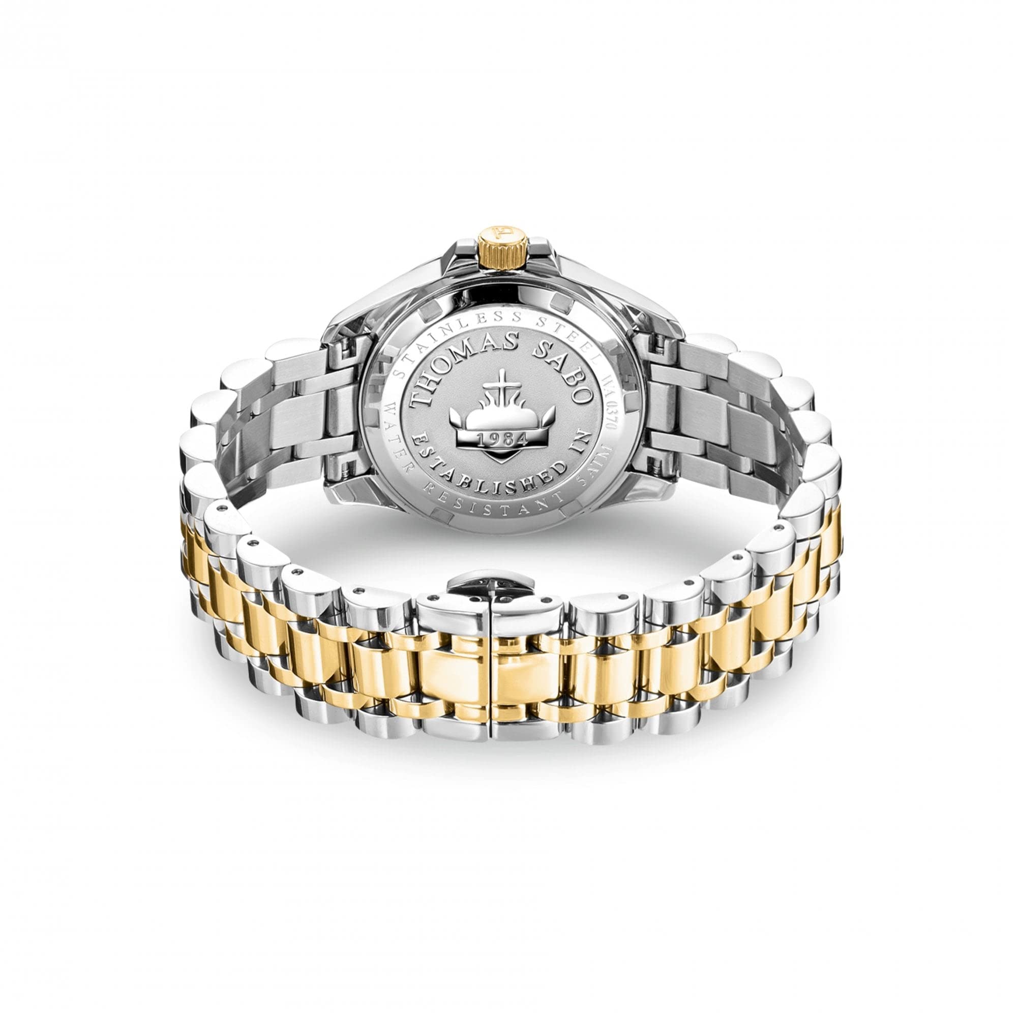 THOMAS SABO Damenuhr Bicolor Gold Silber Edelstahl, Edelstahl Silberfarben