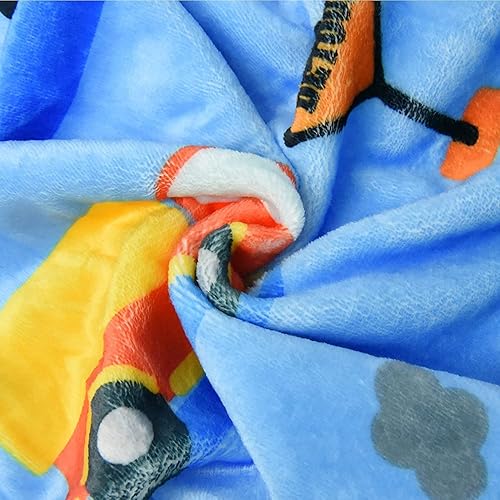 Miniatura 3 de Mantas de bebé personalizadas para niños, 30 x 40 pulgadas, manta de excavadora para bebés, mantas mullidas de felpa para cuna