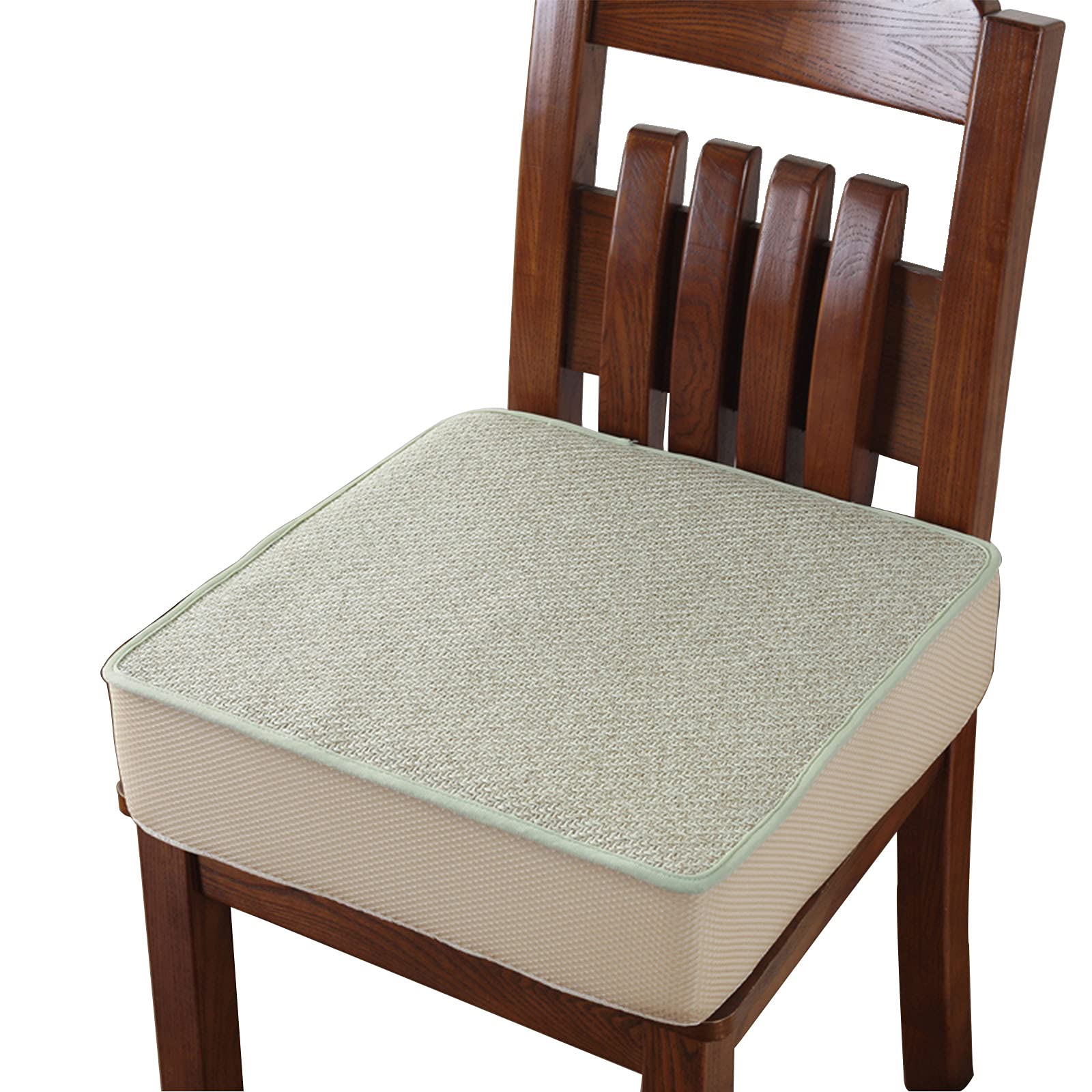 HUALEMEI Summer Booster Seat Cushion,Thicken Breathable Dining Chair Cushions With A Non Slip Backing Chair Pads For Support Waist-M 40x40x3cm(16x16x1inch)