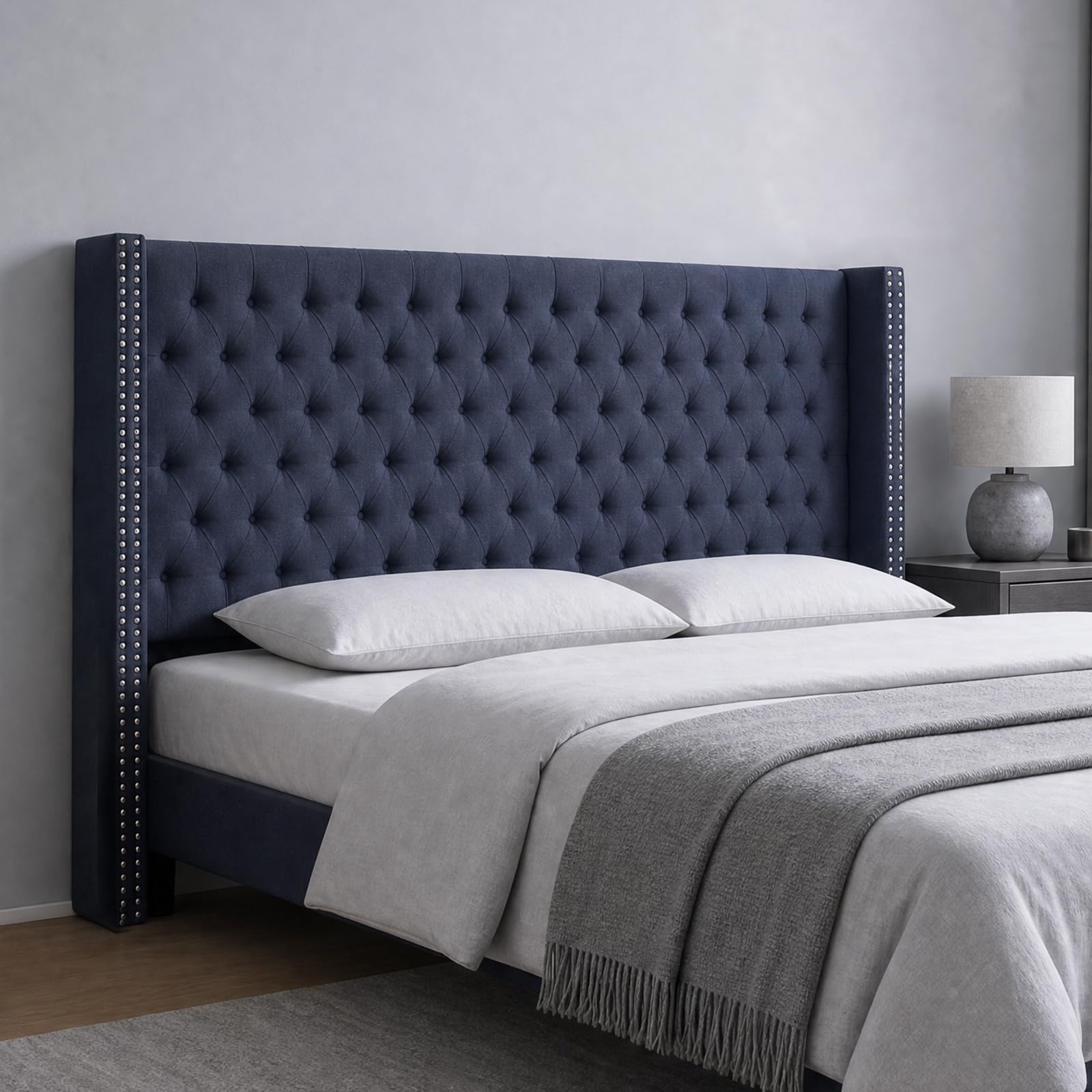 Madison Park King Button Tufted Headboard