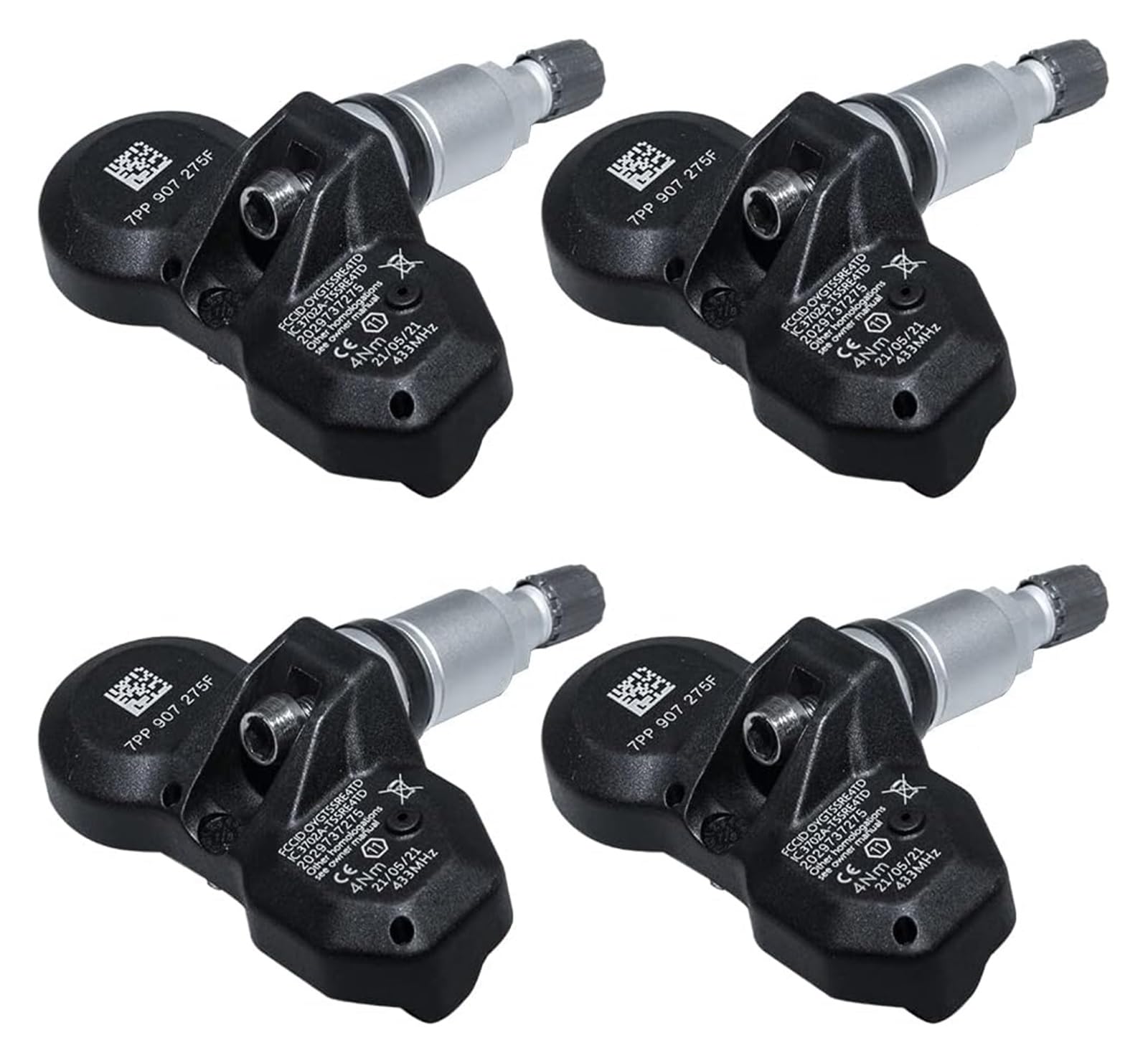 Sensores TPMS sensores inalámbricos para neumáticos de Coche para Audi A4/A4 2002-2009. Sensores de presión de neumáticos 7PP907275F. Sensor de presión de neumáticos TPMS.