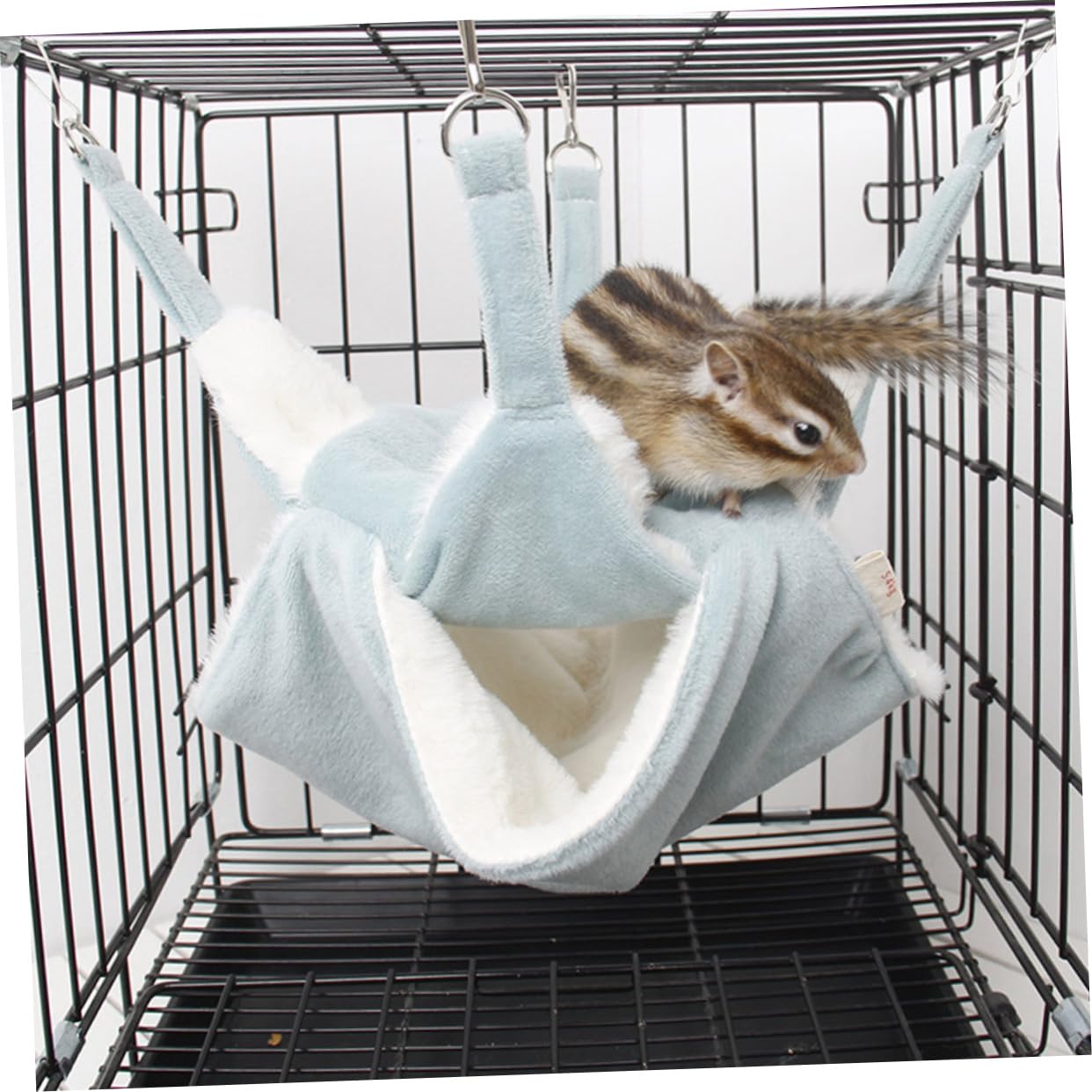 DOITOOL 2stücke Hängendes Hamster-hängemattenbett Aus Doppellagigem Warmem Flanell Weiche Atmungsaktive Schlafgelegenheit Für Kleine Haustiere Wie Hamster Frettchen Und Mehr Inklusive